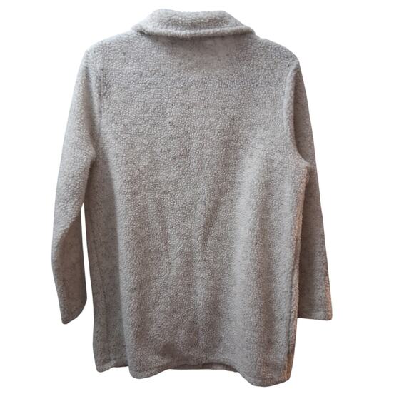 CW Classics Button Up Cardigan Sweater Front Pockets Long Sleeves Cozy Cream-SM - Picture 3 of 5